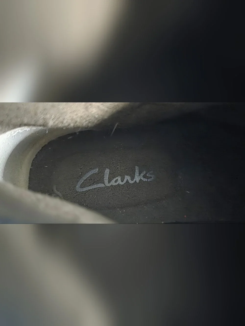 Clarks Navy Suede Chukka Boots with Brown Trim